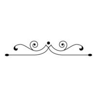 Calligraphic decorative element for design. Decorative border. illustration. vector