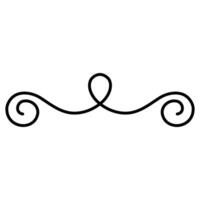 Calligraphic design element. Decorative border. illustration. vector