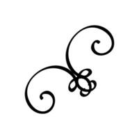 Calligraphic elements for design. Decorative design element. illustration. vector