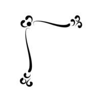 Calligraphic design element. Decorative frame. illustration. vector