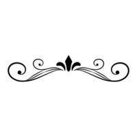 Vintage Baroque ornament. Retro pattern antique style acanthus vector