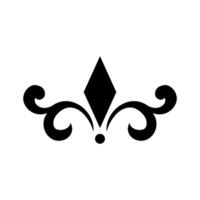 Elegant decorative element for design. illustration in black and white colors. vector