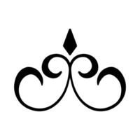 crown icon over white background, line style, illustration design vector
