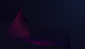 The dark blue abstract Shiny waving lines design element. Modern purple blue gradient flowing wave lines. Futuristic technology concept. illustration. vector