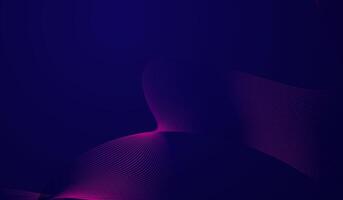 Abstract futuristic design with smooth, flowing wave-like patterns in shades of pink and purple against a deep blue background. The fine lines create a sense of movement vector