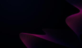 Dark Modern purple blue gradient flowing wave dots. Futuristic technology concept. and with moving lines design illustration. vector