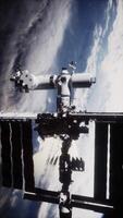 The ISS orbits Earth, displaying advanced low orbit technology video