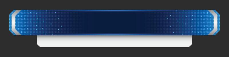 Futuristic design lower third banner. Broadcast news lower third banner template design. Lower third bar template for breaking news, headline title. vector