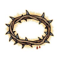 The Thorned Crown of Redemption vector