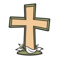 The Sacred Symbol of the Cross vector