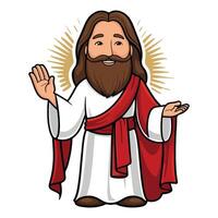 Jesus Extending His Hand of Mercy vector