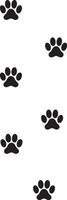 Simple Dog Paw Print Outline A Timeless Icon for Pet Owners and Animal Lovers vector