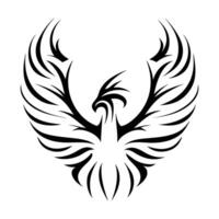 Tattoo Design of a Phoenix in Tribal Style Ink Masterpiece vector