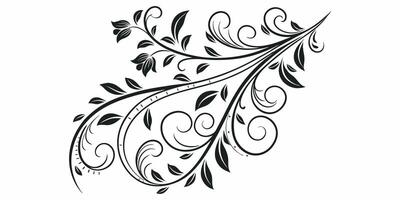 Classic Black and White Ornamental Pattern Seamless Design for Invitations Art vector