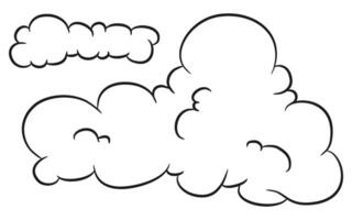 Clouds Hand Drawing Illustration vector