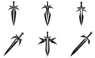Collection of Stylized Swords vector