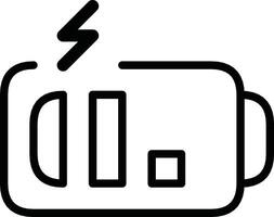 Minimalist Icon Indicating Battery Charging and Energy Flow vector