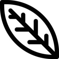 Leaf, Foliage, Leaves Outline Icon vector
