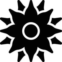 Flower, Blossom, Spring Glyph Solid Icon vector