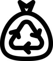 Zero Waste, Reduce Waste, Recycle Outline Icon vector
