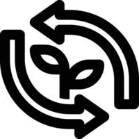 Recycle, Recycling, Cycle Outline Icon vector