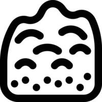 Soil, Land, Ground Outline Icon vector