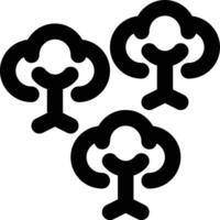 Forest, Jungle, Trees Outline Icon vector