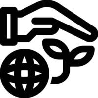 Save Earth, Save The World, Save The Planet Outline Icon vector