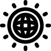 Global Warming, Climate Change, Earth Outline Icon vector