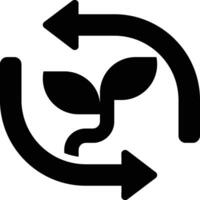 Recycle, Recycling, Cycle Glyph Solid Icon vector