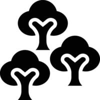 Forest, Jungle, Trees Glyph Solid Icon vector