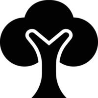 Tree, Nature, Plant Glyph Solid Icon vector