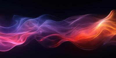 Swirling abstract colors blend together creating a mesmerizing visual experience in a dark background photo