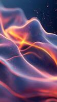 Flowing waves of light and color create a mesmerizing abstract design that evokes emotion and movement photo