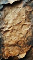 Textured aged paper with intricate creases and natural wear appearing from exposure to time in a neutral tone photo