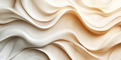 Textured wave pattern in light hues showcasing elegance and softness in a modern design setting photo