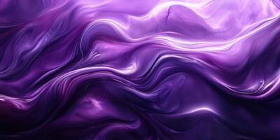 Flowing waves of purple hues create a mesmerizing dance of light and shadow in abstract art photo