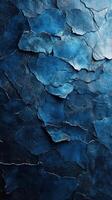 Intricate blue texture with layered patterns reflecting light photo