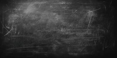 Empty chalkboard ready for teaching, displaying a clean slate for notes and illustrations in the classroom photo