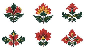 Sophisticated Floral Element Royalty Motif Collection for Classic Branding Vintage Art and Elegant Decoration vector
