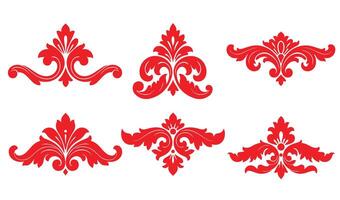 Opulent Floral Element Royalty Decorative Vectors Set for Graphic Designers Seeking Luxurious and Elegant Elements