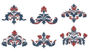 Ornate Floral Element Royalty Inspired by Traditional Baroque and Rococo Patterns for High-End Graphic Design vector
