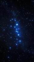 Night sky filled with bright stars and a serene backdrop of the universe during a clear evening photo