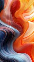 Vibrant swirling patterns of color blend together in a dynamic abstract composition photo