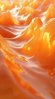 Warm, shimmering orange waves create a mesmerizing surface in a vibrant and unique abstract design photo