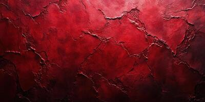 Textured red wall surface with intricate patterns and dramatic shades of crimson and burgundy photo