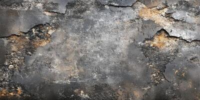 Textured wall surface with cracks and weathering in an abandoned building photo