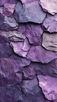 Colorful purple stone texture creates a vibrant background for artistic designs and nature-inspired projects photo
