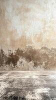 Background featuring textured wall and floor with a warm color palette ideal for photography or artistic projects photo