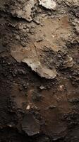 Textured wall surface showing layers of grime and peeling paint in an urban environment photo